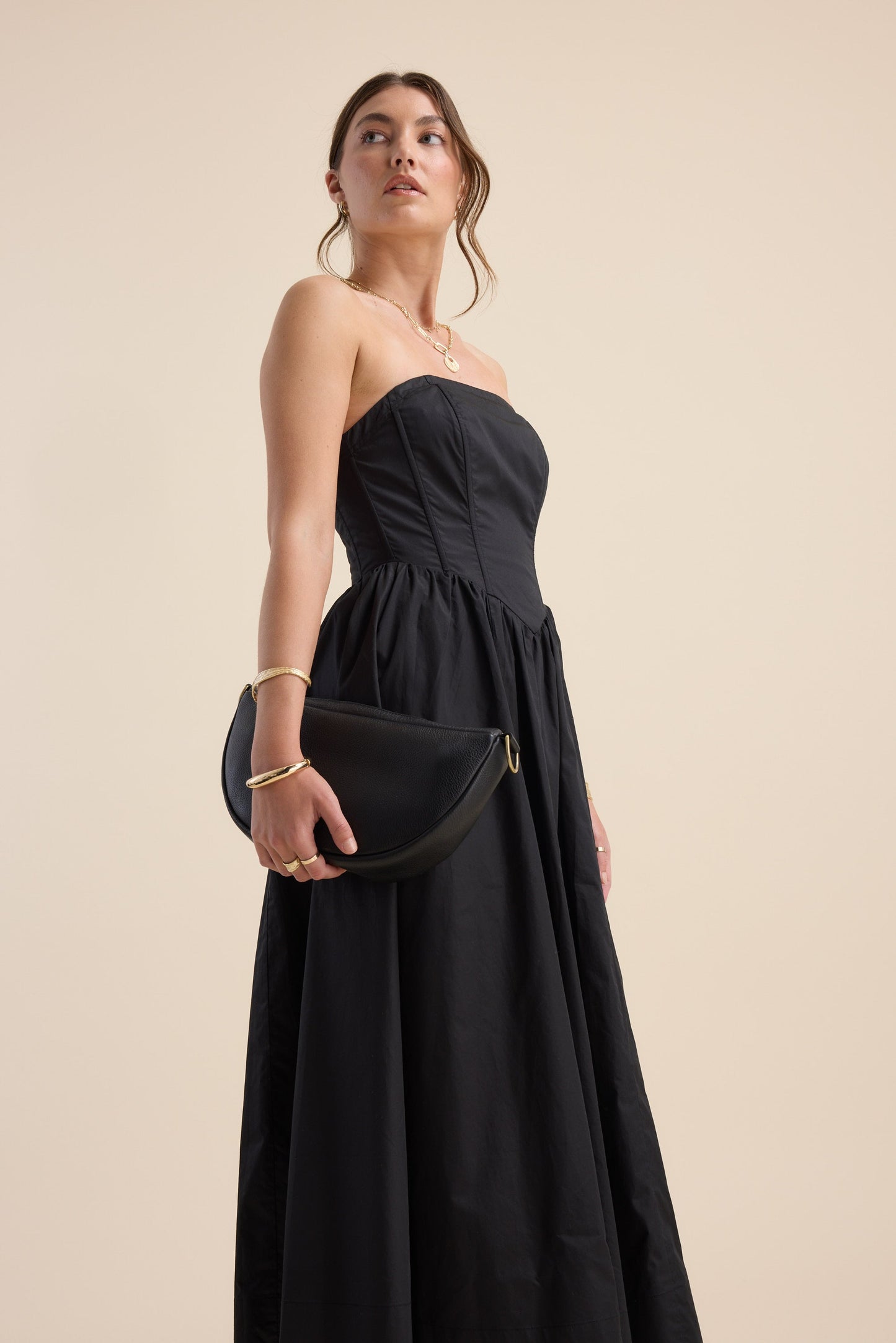 Rose Shirred Back Dress