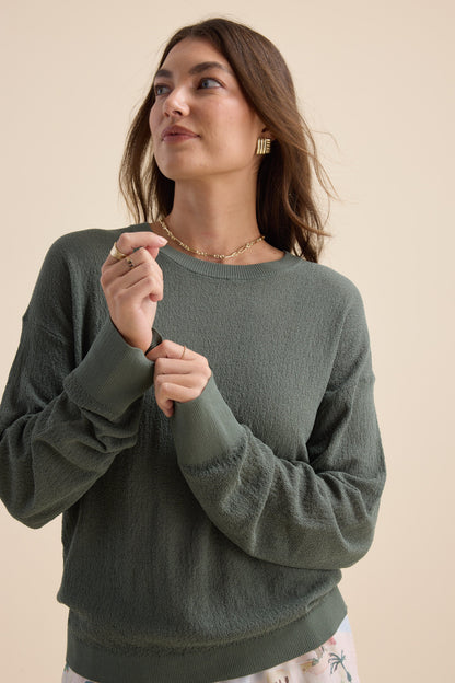 Oliver Textured Fine Knit Sweater