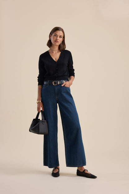 Stella Lightweight Cropped Cardigan