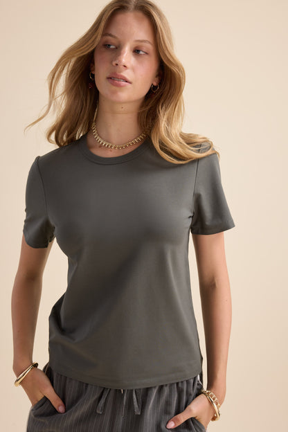 The Perfect Short Sleeve Crew Neck Tee