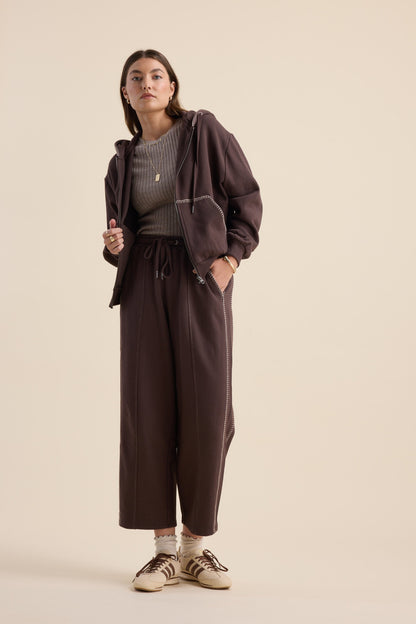 Elementary Blanket Stitch Barrel Trackpants