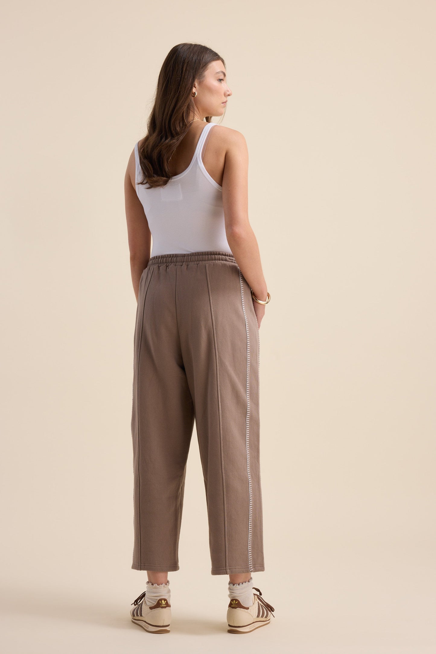 Elementary Blanket Stitch Barrel Trackpants