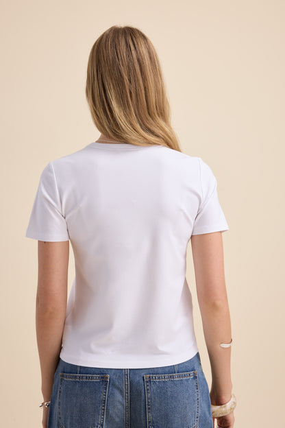 The Perfect Short Sleeve V Neck Tee