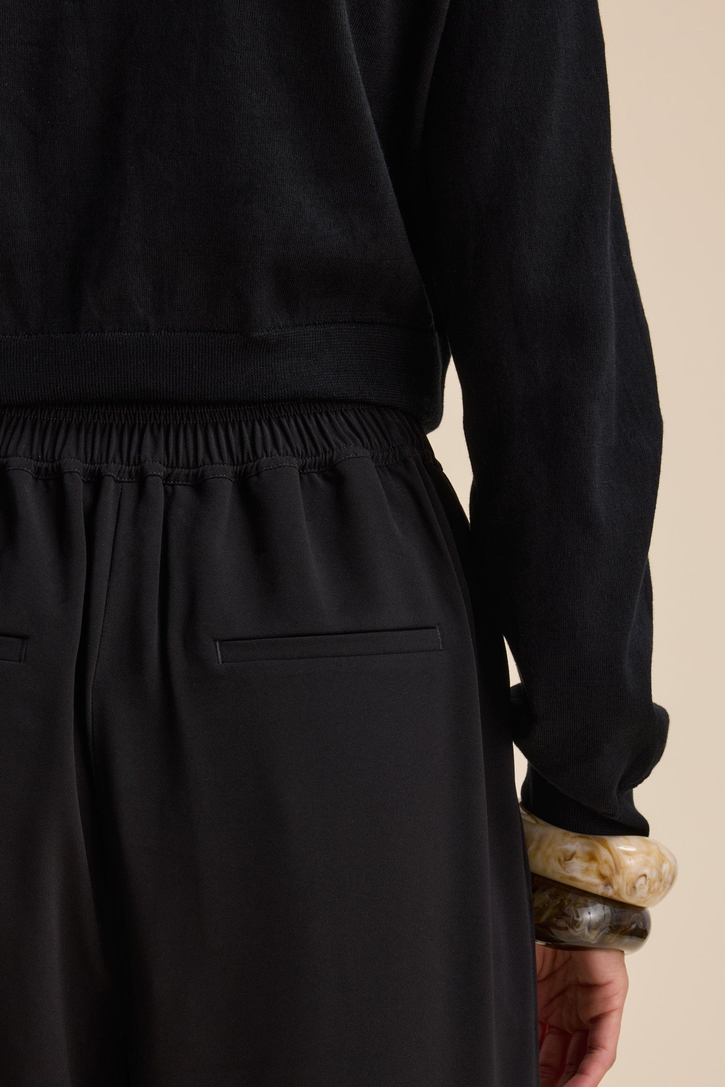 The Easy Care Wide Leg Crop Pants