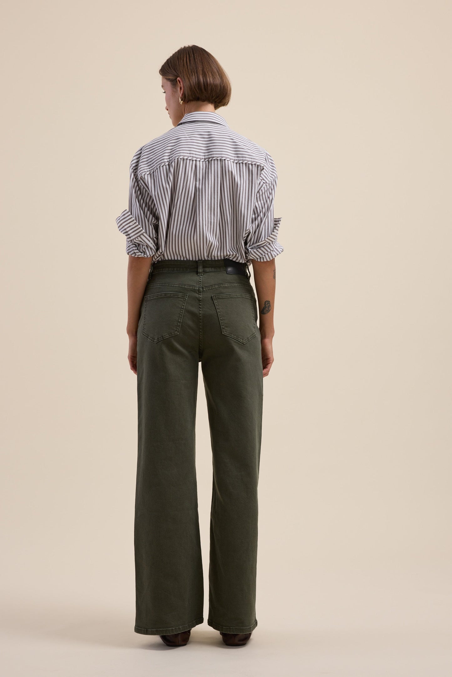 The Mid Rise Wide Leg Jeans