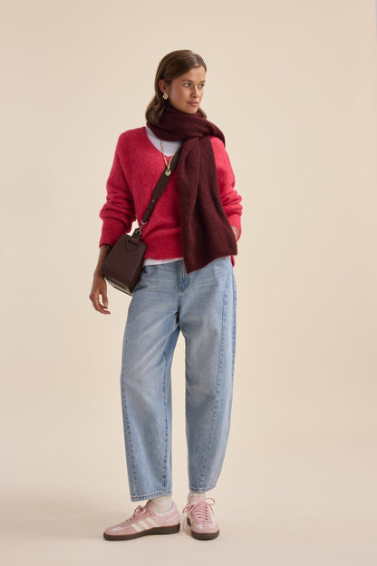 The Luxe Whisper Relaxed V Neck Sweater