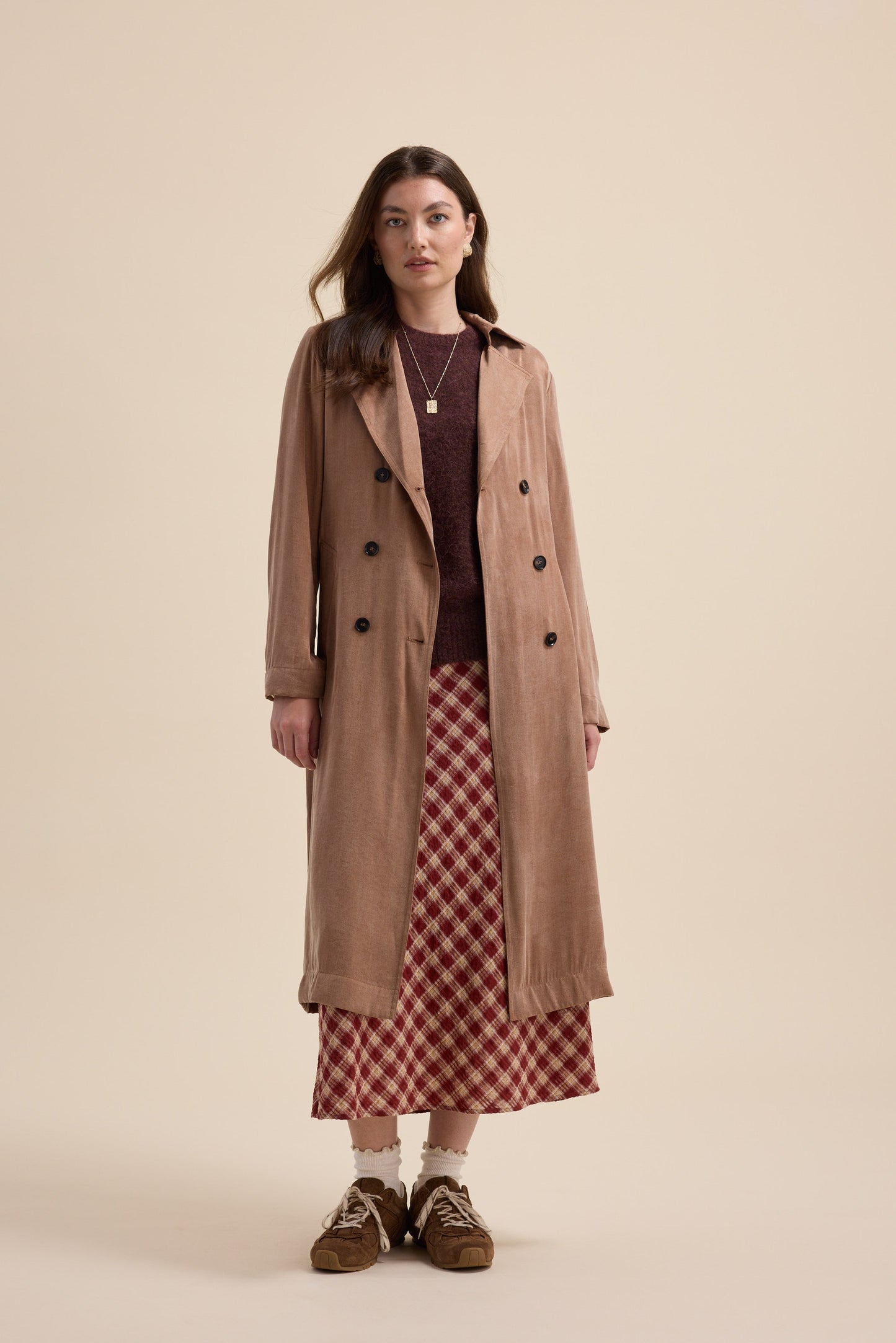 Brooke Draped Trench Coat