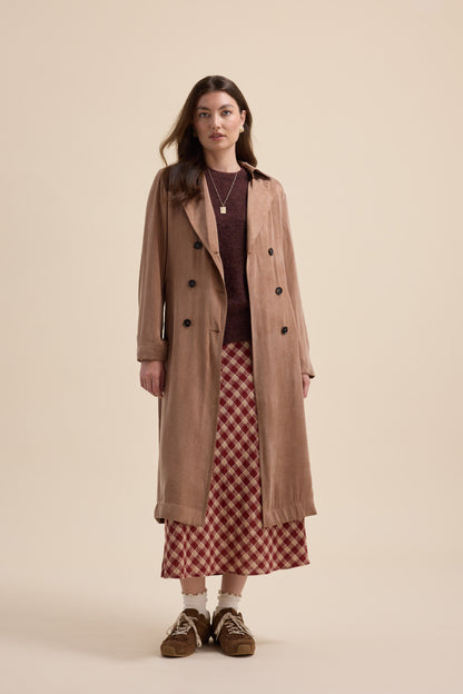 Brooke Draped Trench Coat