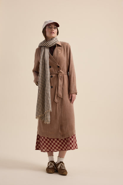 Brooke Draped Trench Coat