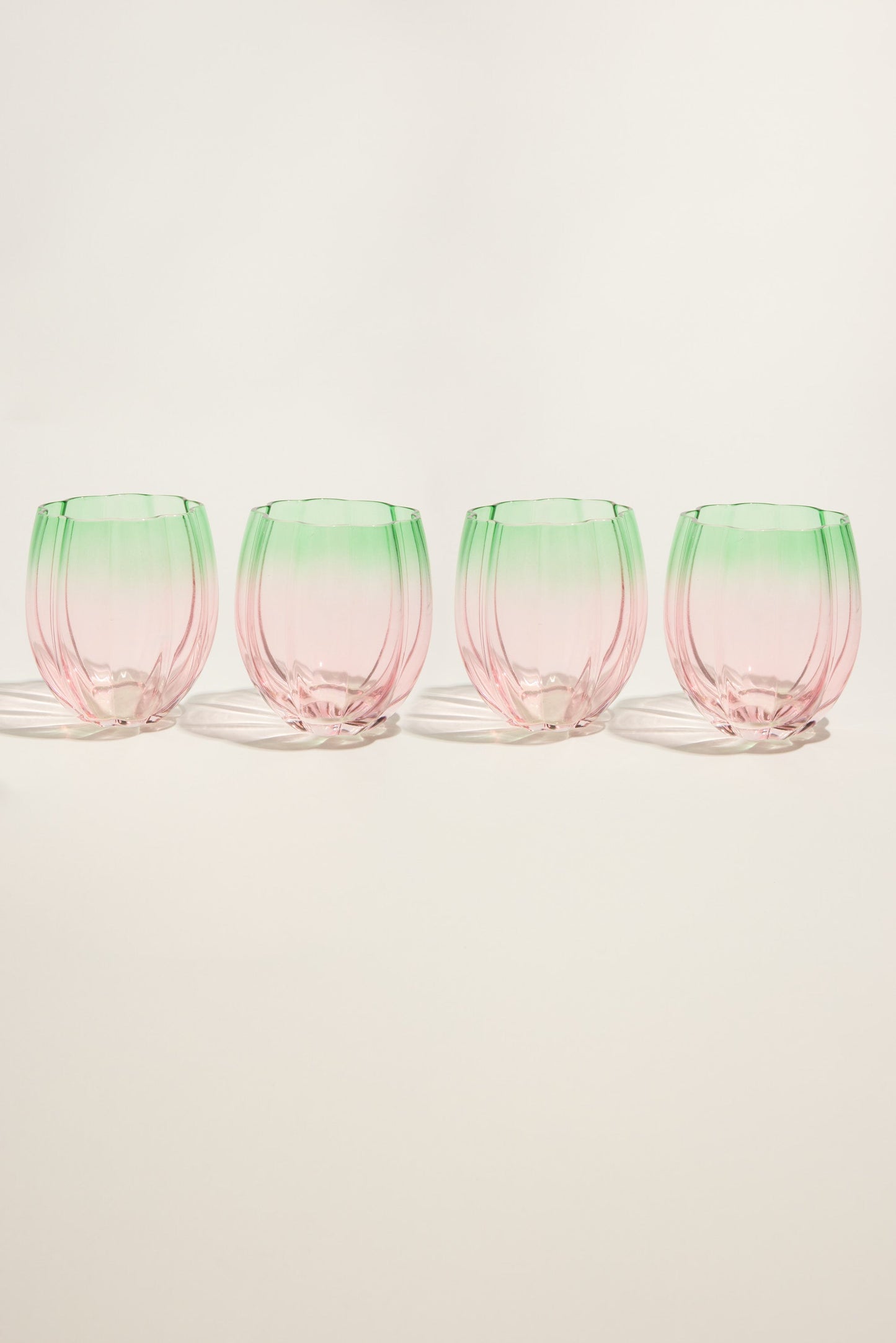 Homelab Petal Stemless Glass Set