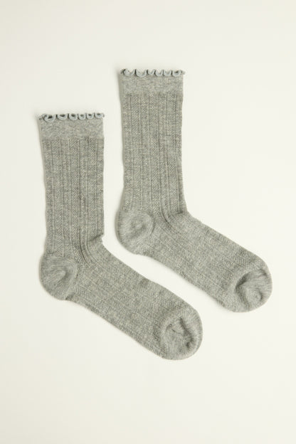 Daria Pointelle Crew Socks
