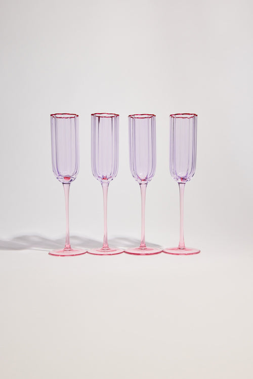 Homelab Petal Champagne Flute Set