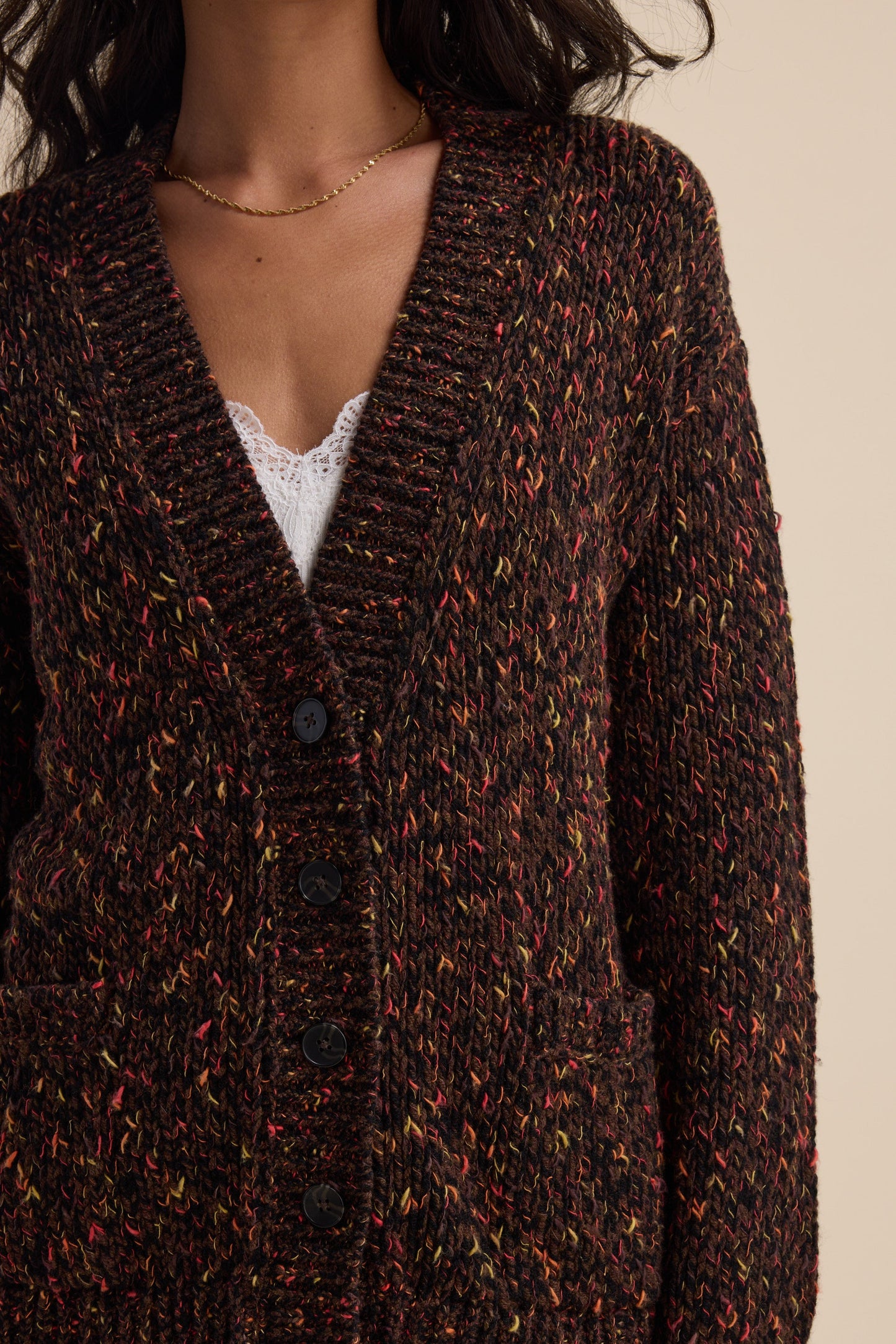 Elementary Oversized Merino Blend Cardigan
