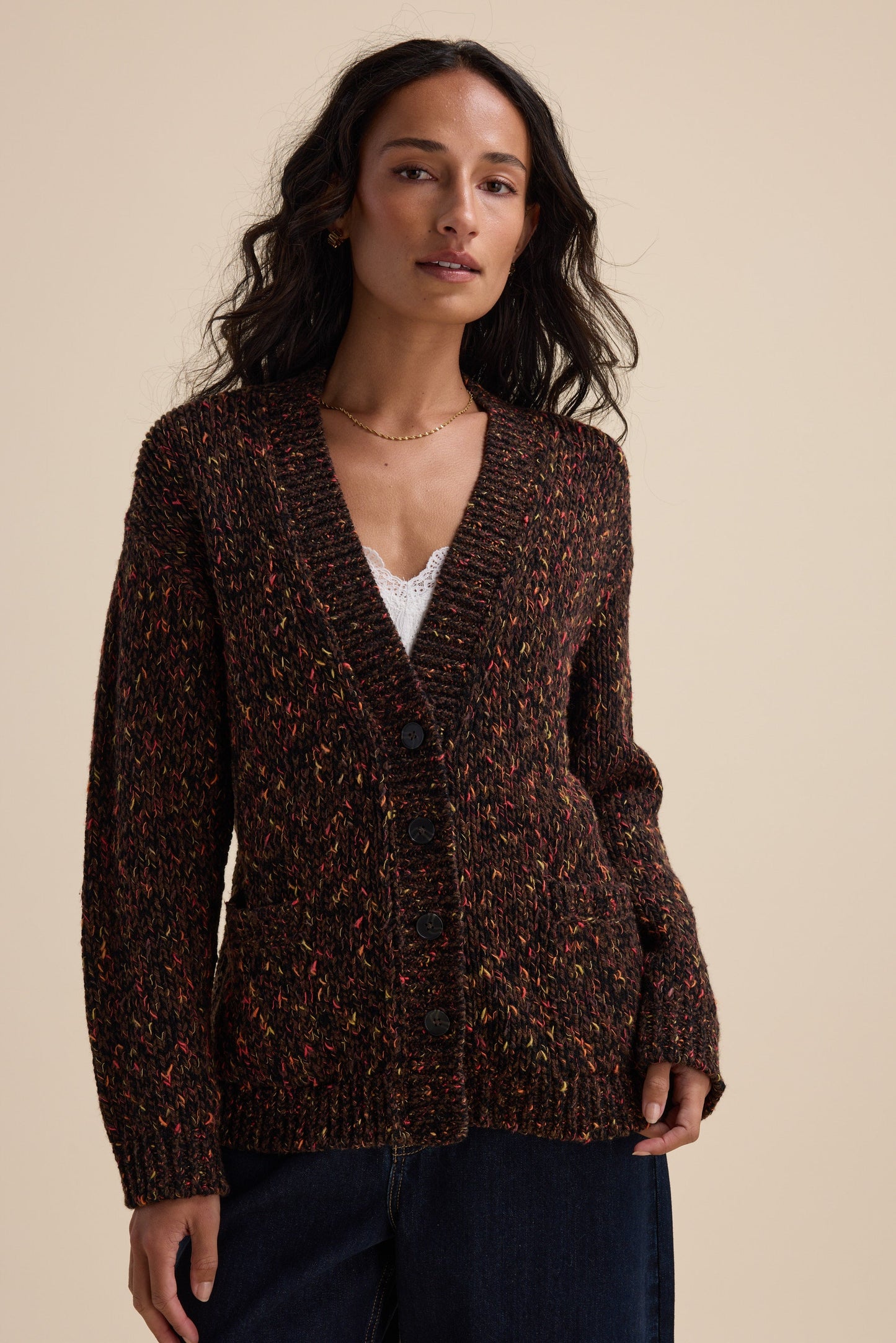 Elementary Oversized Merino Blend Cardigan