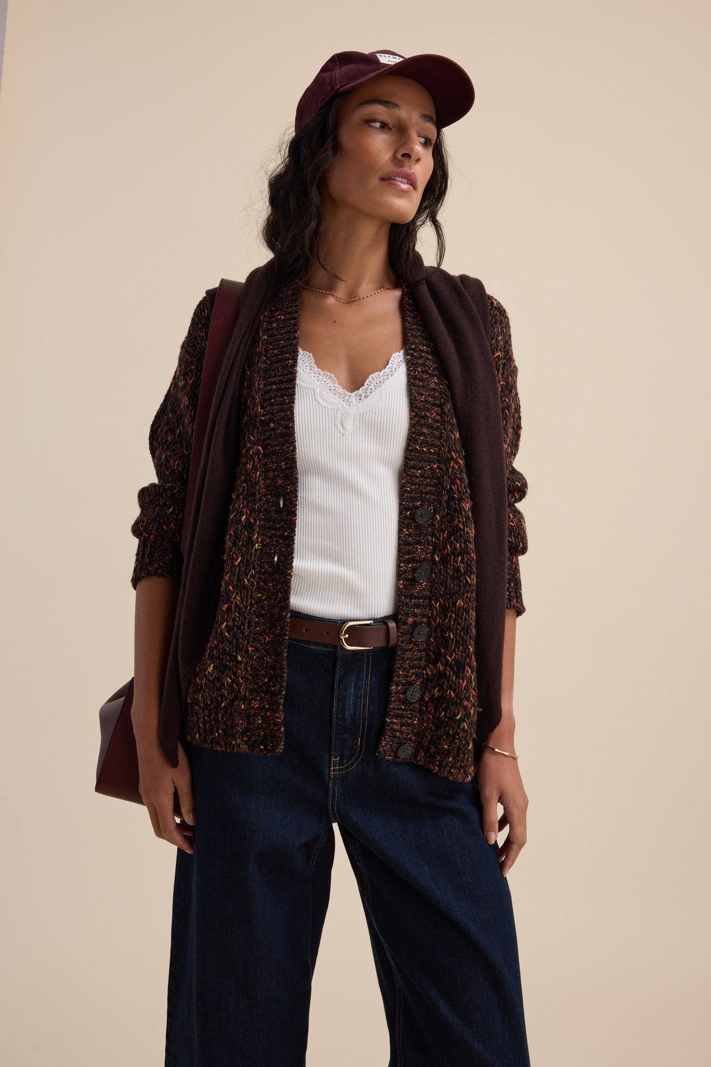 Elementary Oversized Merino Blend Cardigan