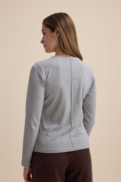 Elementary Pintuck Long Sleeve Tee