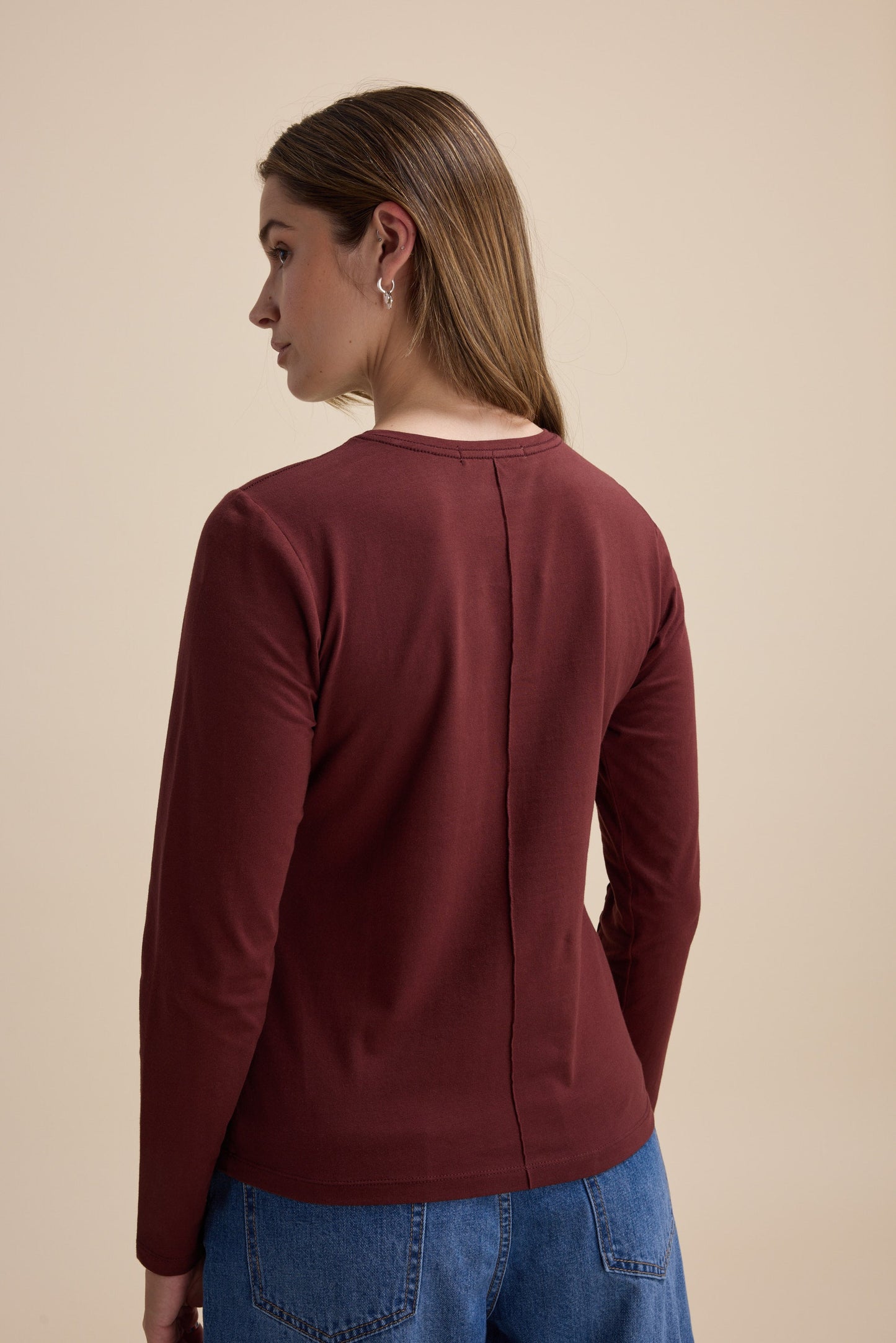 Elementary Pintuck Long Sleeve Tee