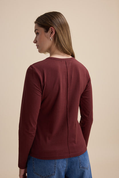 Elementary Pintuck Long Sleeve Tee