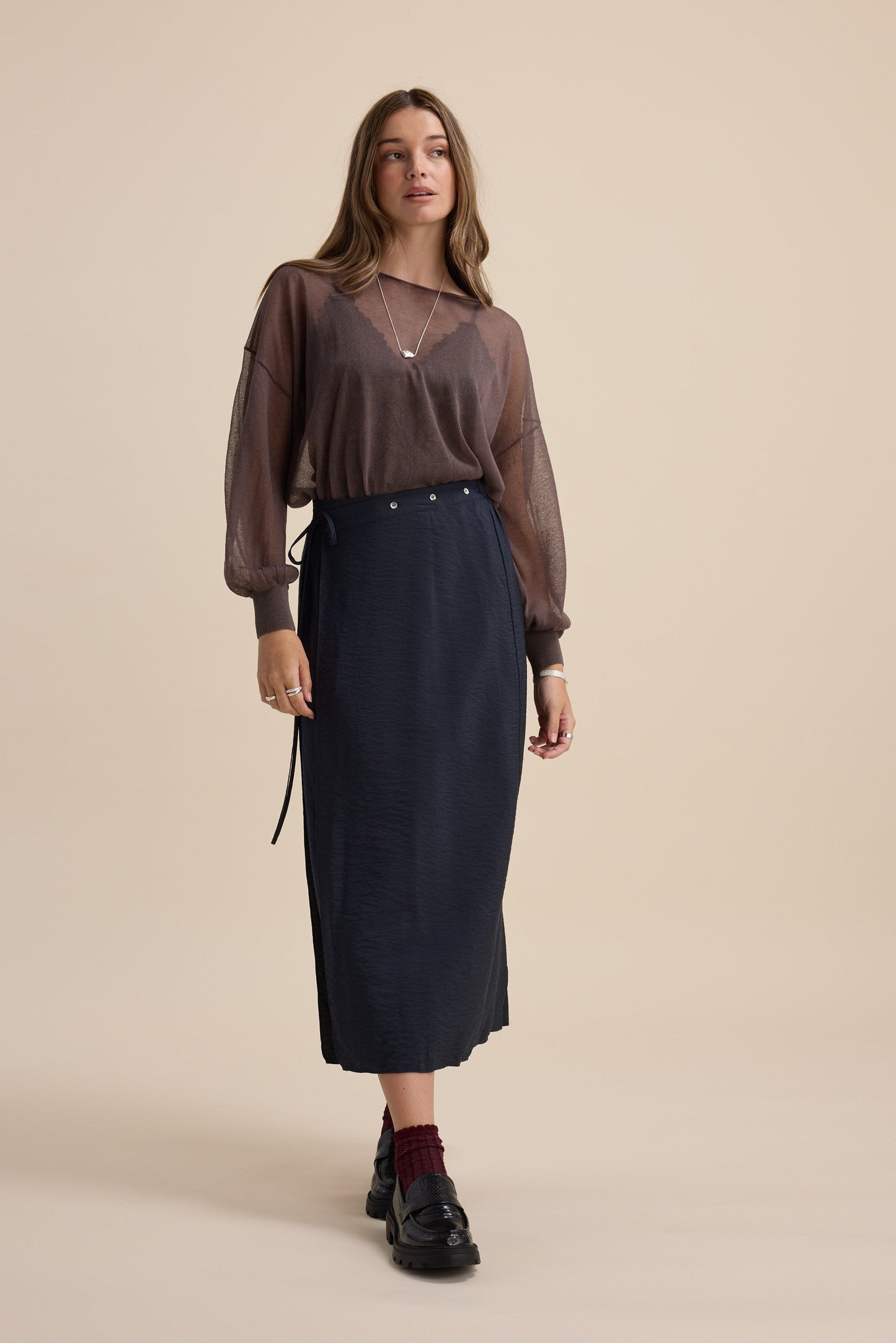 Elementary Wrap Detail Skirt