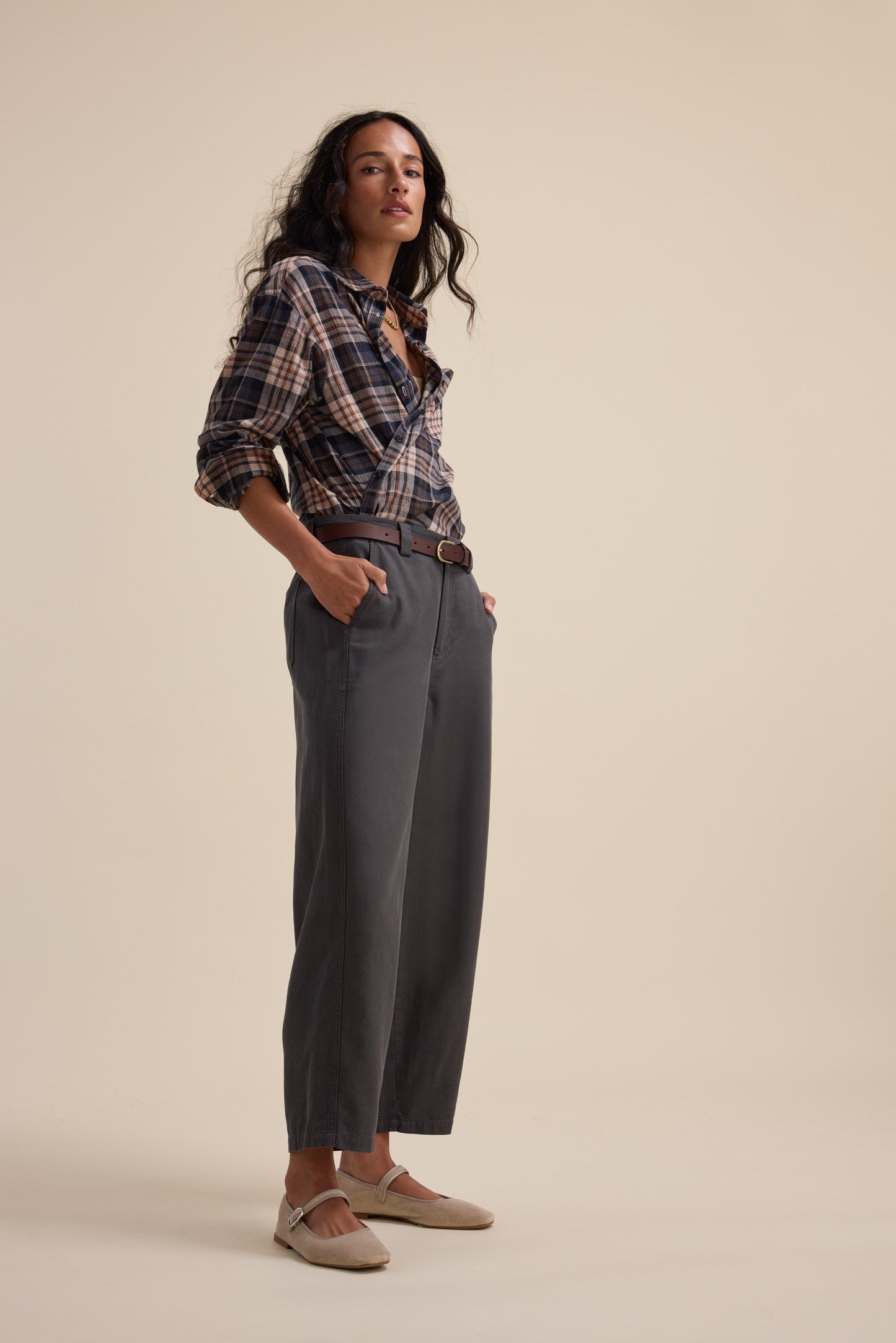 Elementary Panelled Barrel Pants