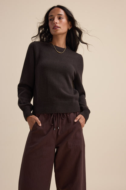 Elementary Cashmere Blend Crew Neck Sweater