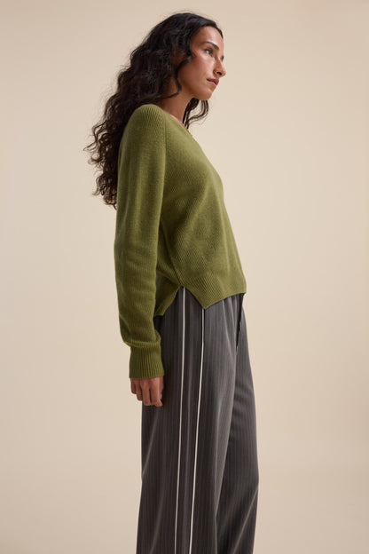 Elementary Cashmere Blend V Neck Sweater