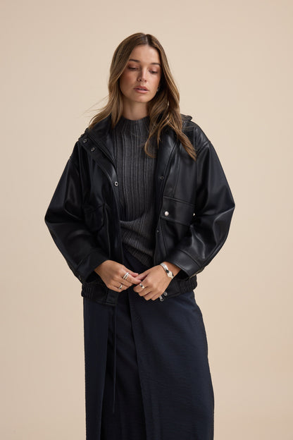 Briana Cotton Cashmere Ribbed Top