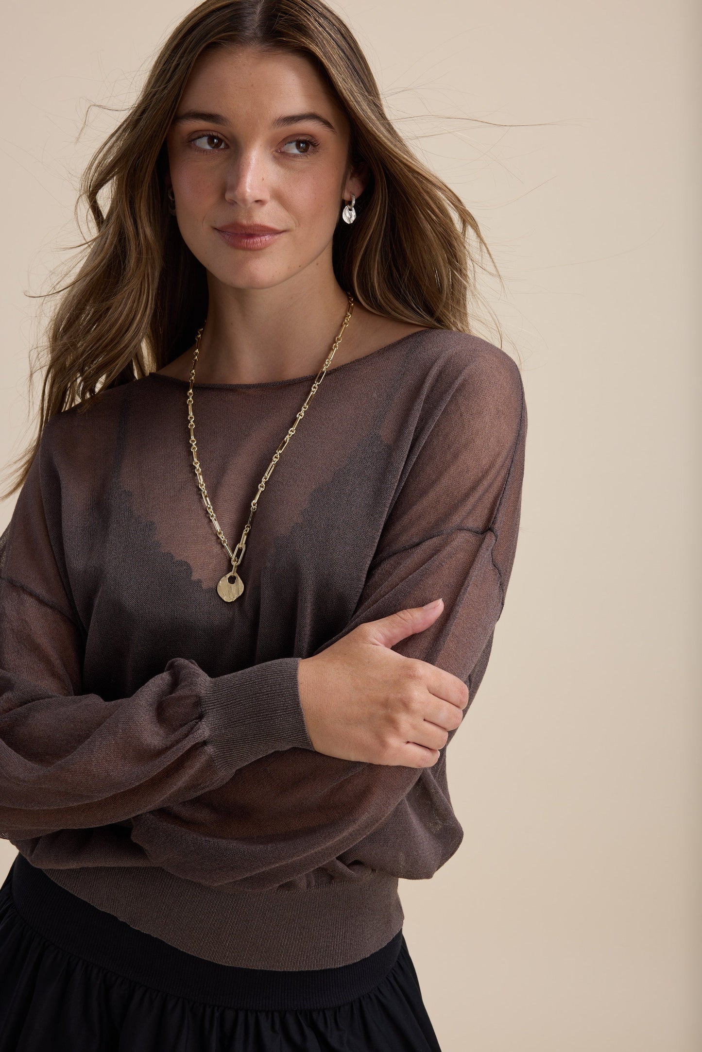 Addie Sheer Knitted Top