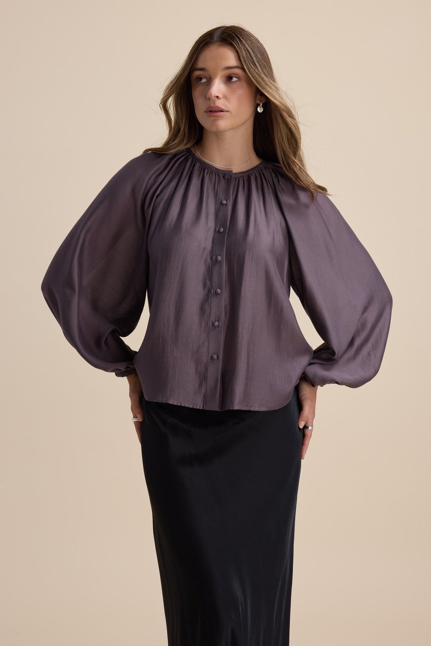 Vivian Button Front Blouse