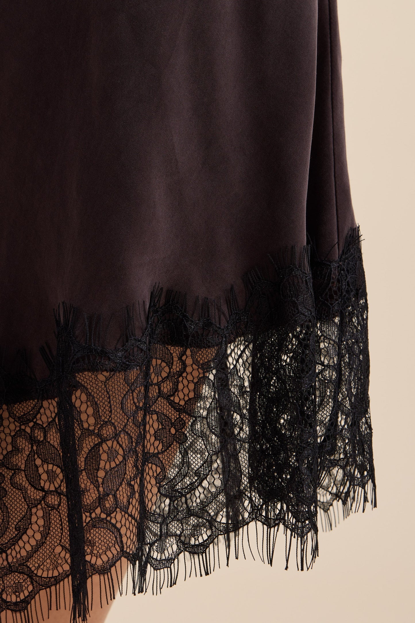 Eloise Lace Detail Slip Skirt