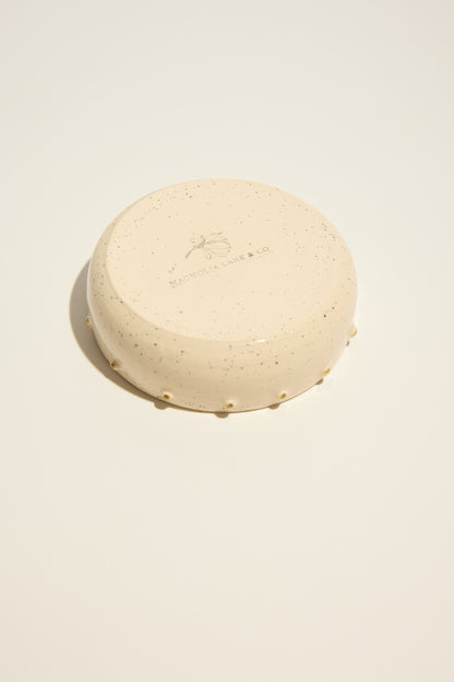 Magnolia Lane Gold Trim Ring Bowl