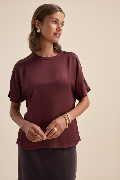 The Satin Shell Top