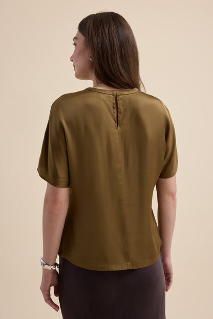 The Satin Shell Top