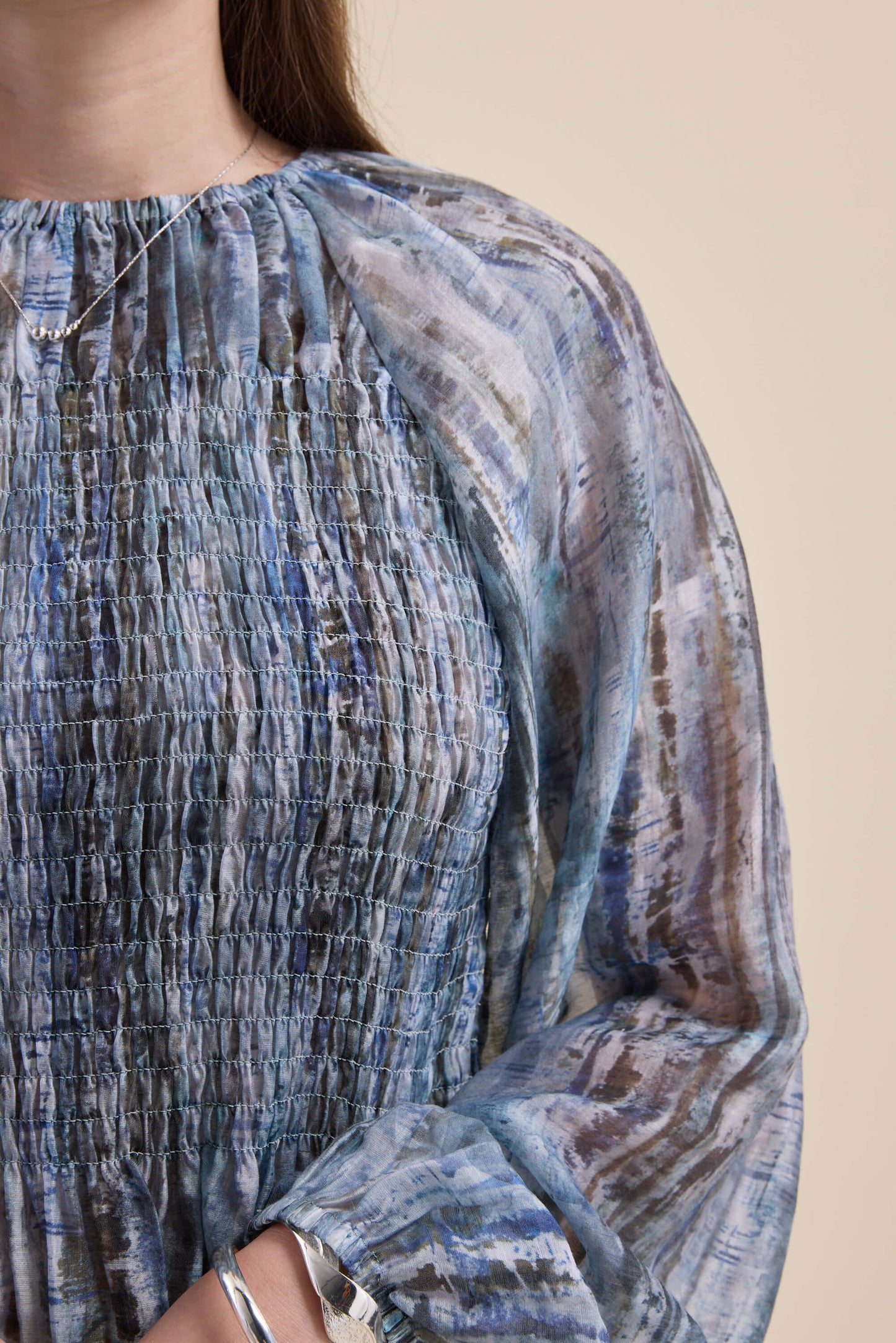 Mitch Shirred Top