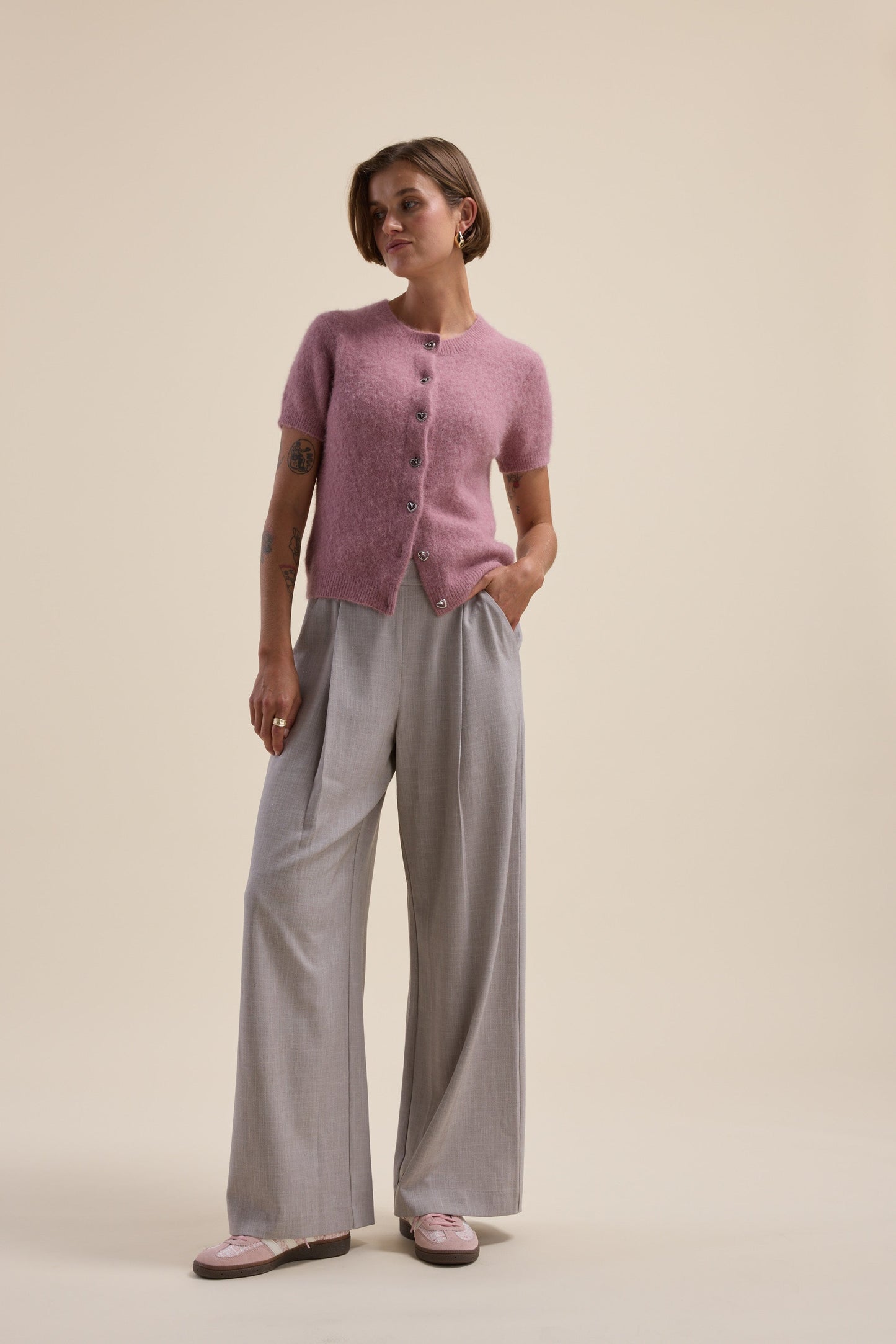 Adelaide Luxe Whisper Short Sleeve Cardigan