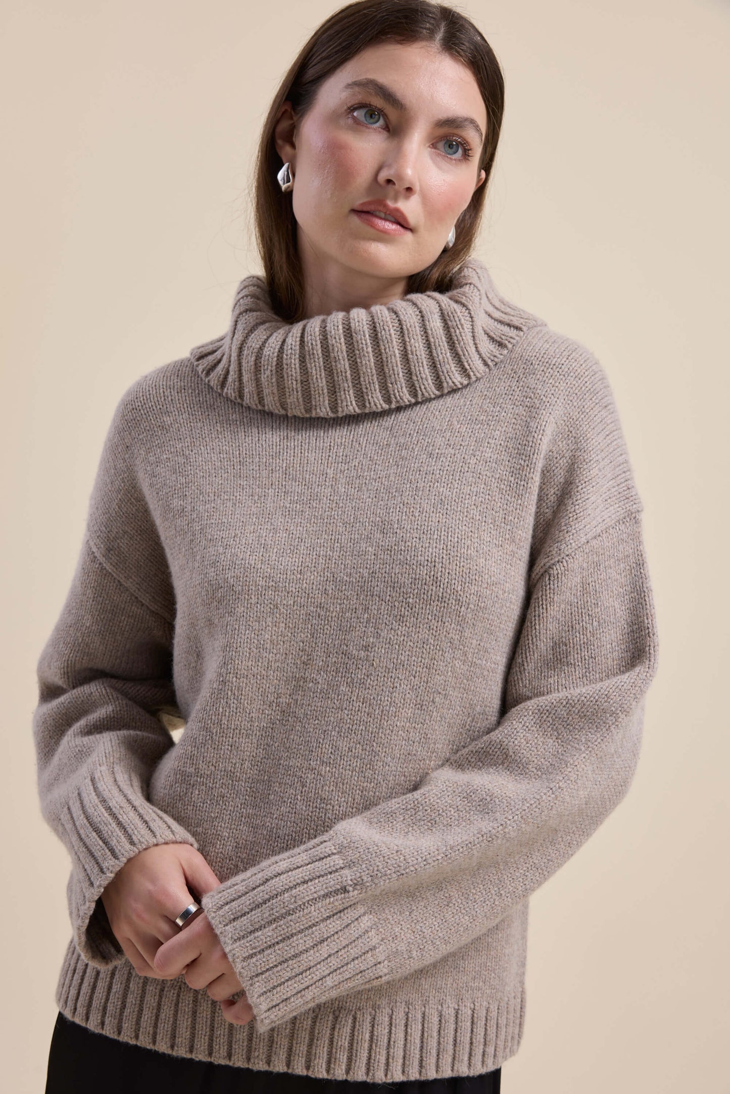 Holly Wool Blend Roll Neck Sweater