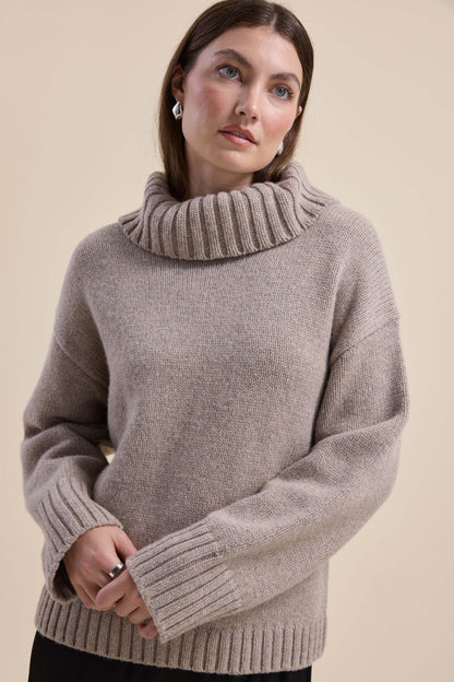Holly Wool Blend Roll Neck Sweater