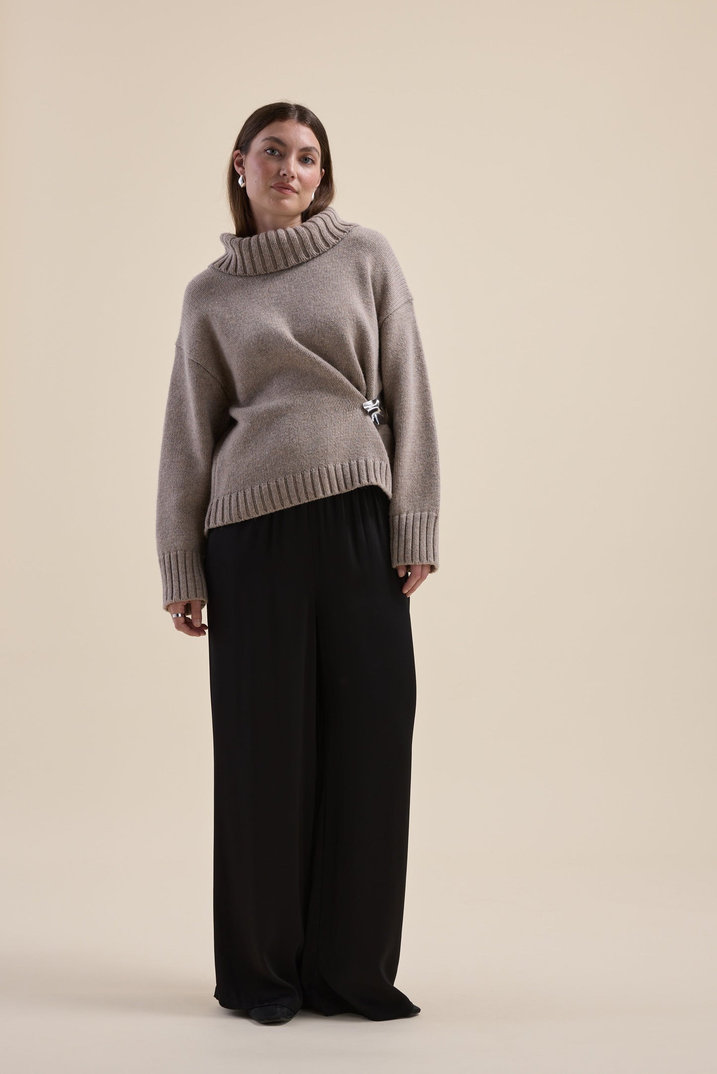 Holly Wool Blend Roll Neck Sweater
