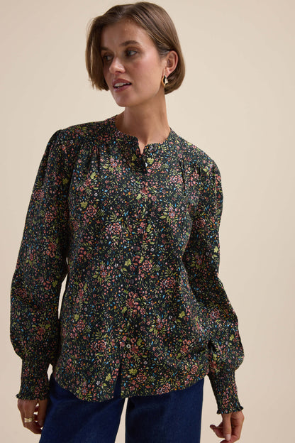 Elementary Button Front Top