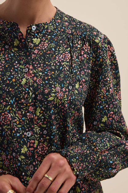 Elementary Button Front Top