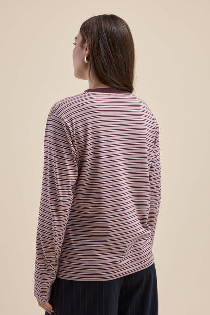 Carmen Long Sleeve Stripe Tee