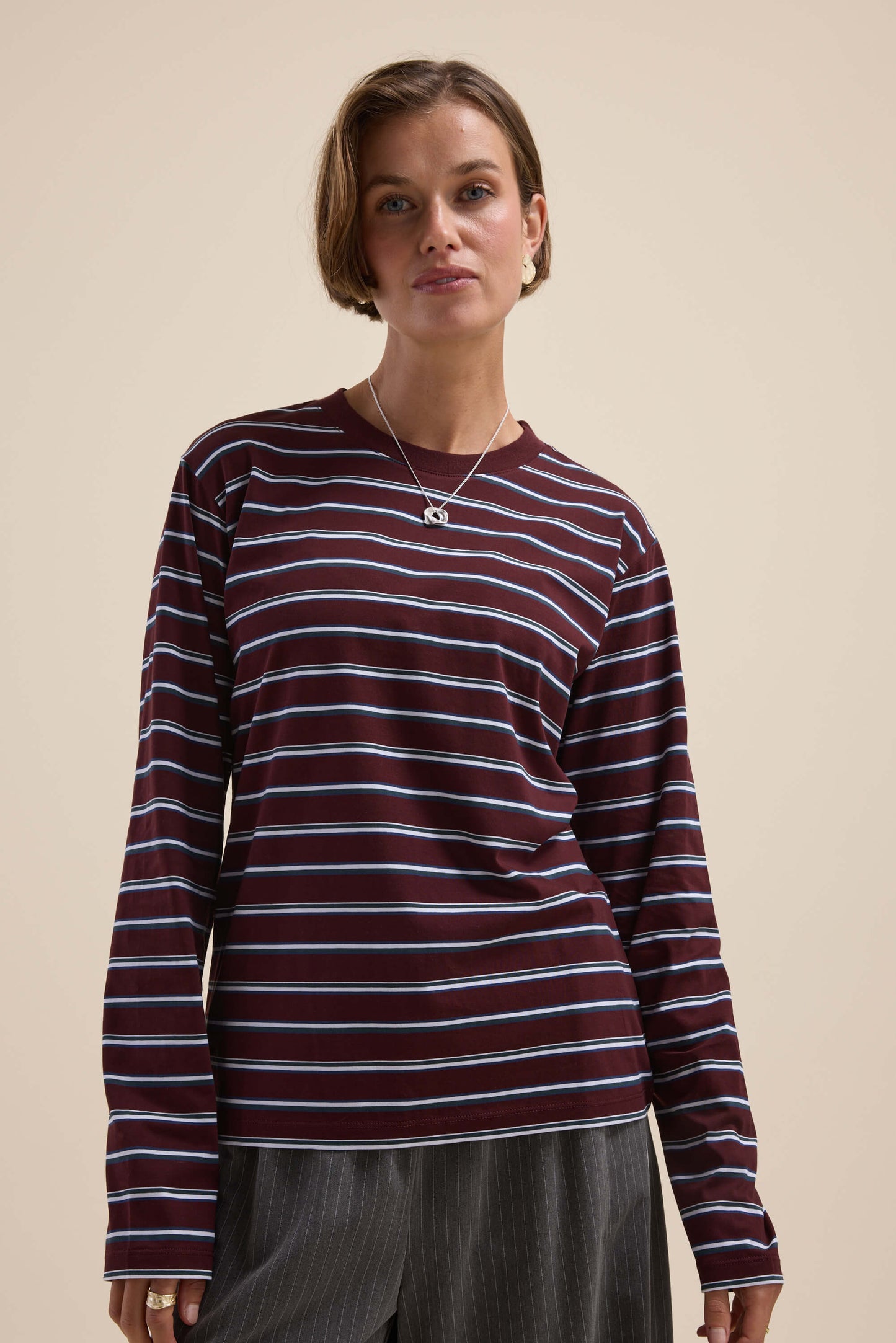 Carmen Long Sleeve Stripe Tee