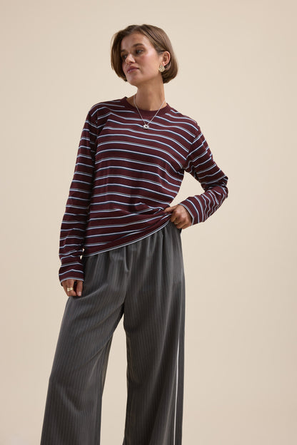 Carmen Long Sleeve Stripe Tee