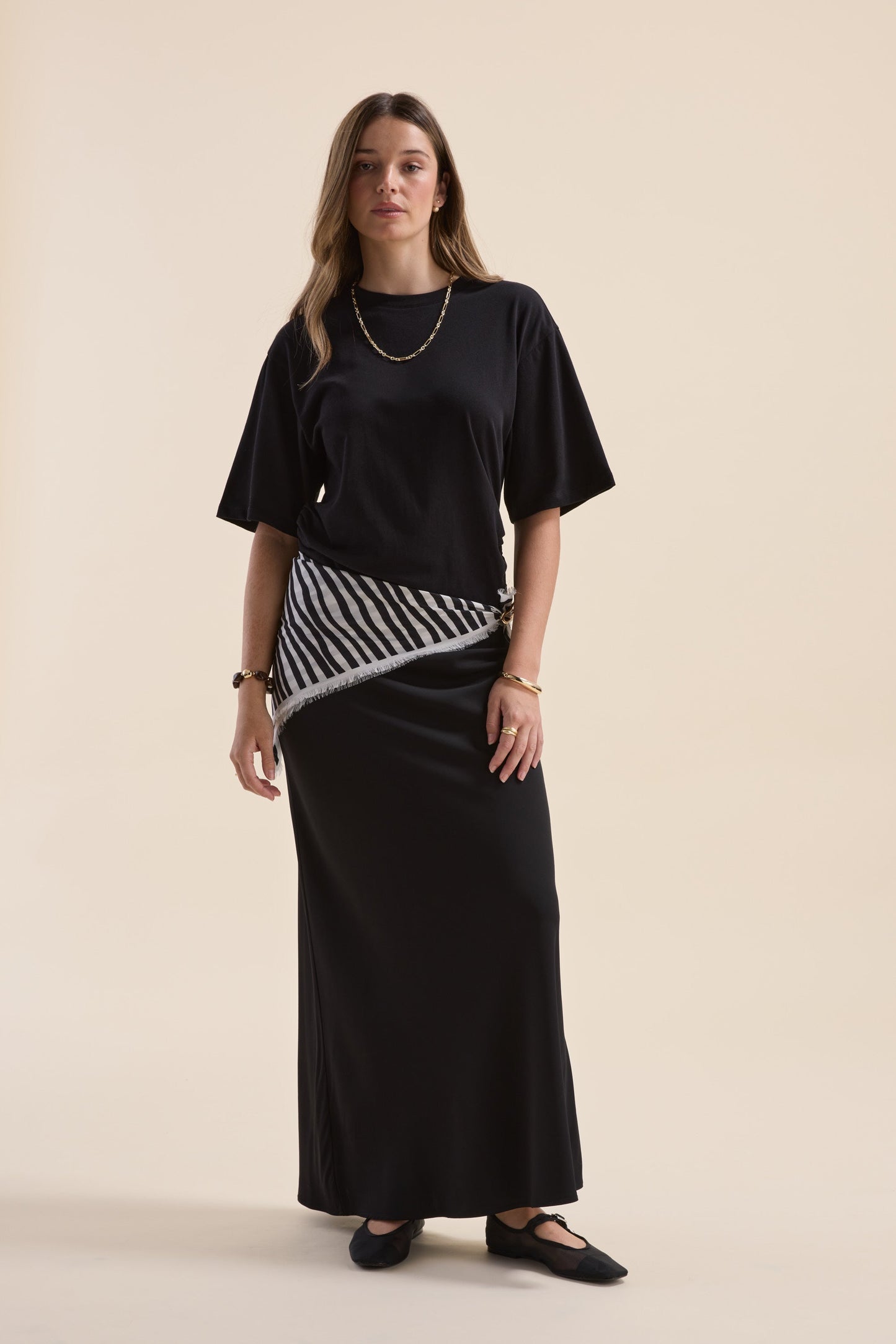 Genevie Gather Detail Tee