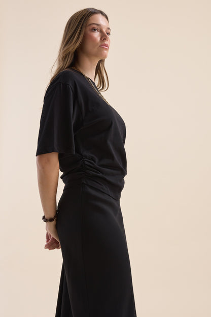 Genevie Gather Detail Tee