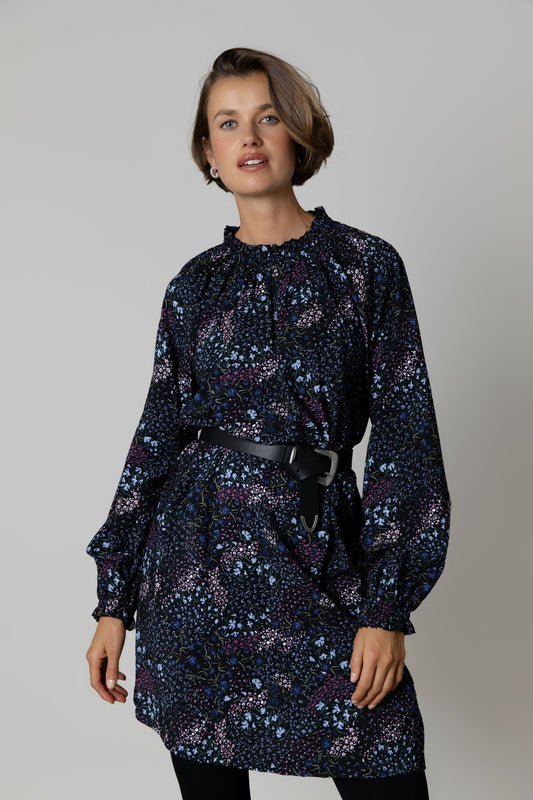 Vera Gathered Mini Dress