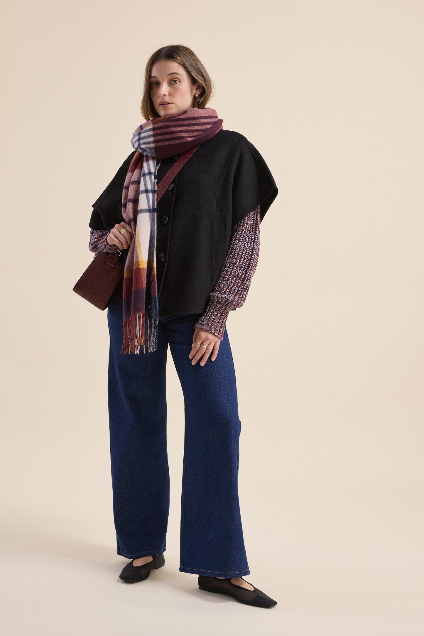 Sonya Wool Blend Cape