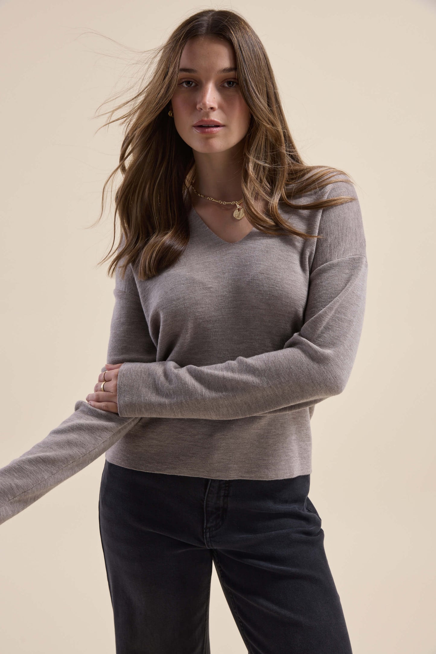 The ZQ Merino Relaxed V Neck Sweater