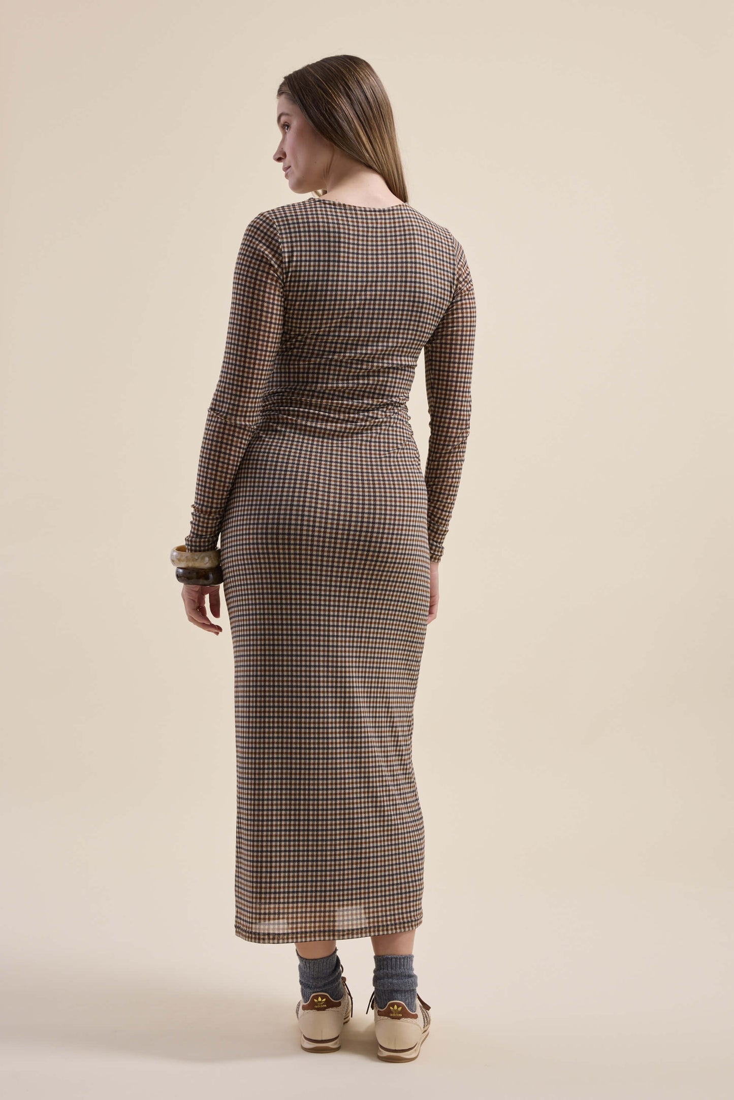 The Mesh Gather Detail Dress
