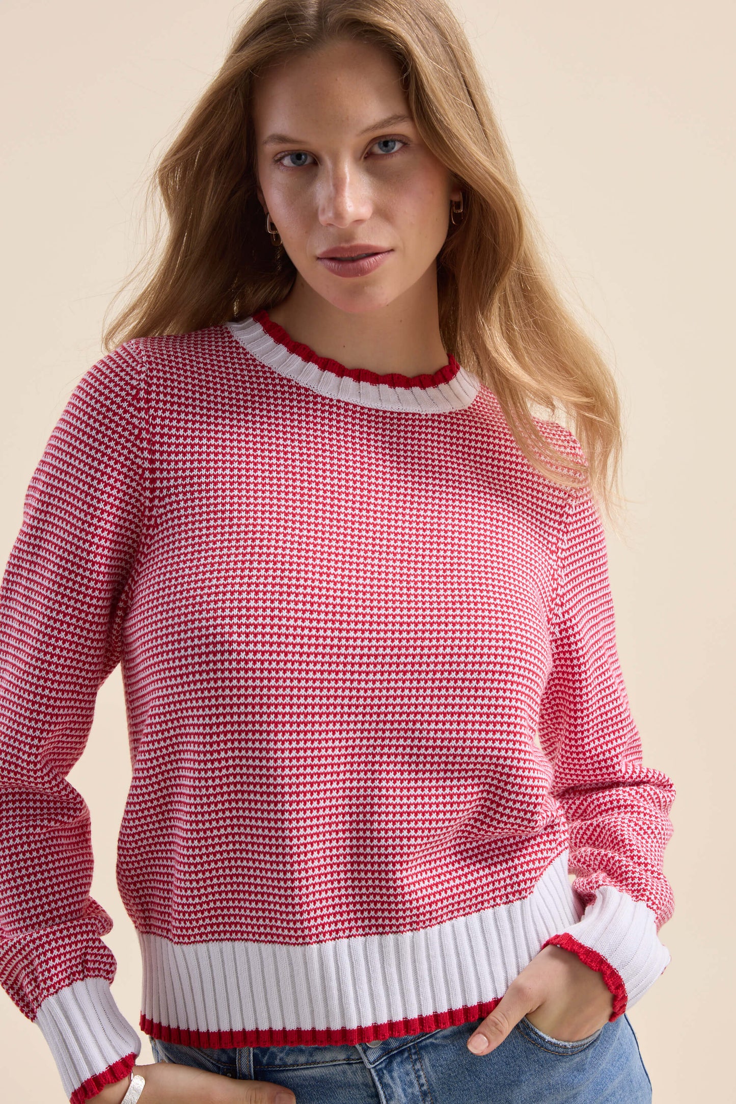 Callie Knit Detail Sweater
